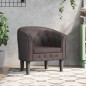 vidaXL Sillón cuero sintético marrón vidaXL Sillón cuero sintético marrón