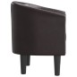 vidaXL Sillón cuero sintético marrón vidaXL Sillón cuero sintético marrón