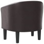vidaXL Sillón cuero sintético marrón vidaXL Sillón cuero sintético marrón