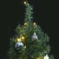 vidaXL Árbol de Navidad estrecho con 300 LED y bolas 270 cm vidaXL Árbol de Navidad estrecho con 300 LED y bolas 270 cm