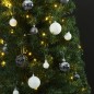 vidaXL Árbol de Navidad estrecho con 300 LED y bolas 270 cm vidaXL Árbol de Navidad estrecho con 300 LED y bolas 270 cm
