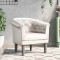 vidaXL Sillón cuero sintético blanco vidaXL Sillón cuero sintético blanco