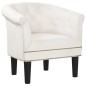 vidaXL Sillón cuero sintético blanco vidaXL Sillón cuero sintético blanco