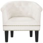 vidaXL Sillón cuero sintético blanco vidaXL Sillón cuero sintético blanco
