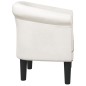 vidaXL Sillón cuero sintético blanco vidaXL Sillón cuero sintético blanco