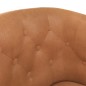 vidaXL Sillón con taburete cuero sintético marrón vidaXL Sillón con taburete cuero sintético marrón
