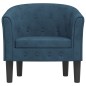 vidaXL Sillón de terciopelo azul oscuro vidaXL Sillón de terciopelo azul oscuro