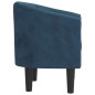 vidaXL Sillón de terciopelo azul oscuro vidaXL Sillón de terciopelo azul oscuro