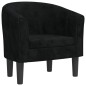 vidaXL Sillón de terciopelo negro vidaXL Sillón de terciopelo negro