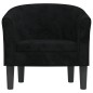 vidaXL Sillón de terciopelo negro vidaXL Sillón de terciopelo negro