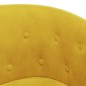 vidaXL Sillón con taburete terciopelo amarillo vidaXL Sillón con taburete terciopelo amarillo