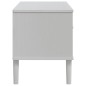 vidaXL Mueble de TV SENJA aspecto ratán madera pino blanco 106x40x49cm vidaXL Mueble de TV SENJA aspecto ratán madera pino blanco 106x40x49cm