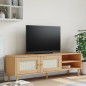 vidaXL Mueble de TV SENJA aspecto ratán madera pino marrón 158x40x49cm vidaXL Mueble de TV SENJA aspecto ratán madera pino marrón 158x40x49cm