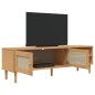 vidaXL Mueble de TV SENJA aspecto ratán madera pino marrón 158x40x49cm vidaXL Mueble de TV SENJA aspecto ratán madera pino marrón 158x40x49cm