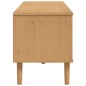 vidaXL Mueble de TV SENJA aspecto ratán madera pino marrón 158x40x49cm vidaXL Mueble de TV SENJA aspecto ratán madera pino marrón 158x40x49cm