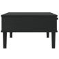 vidaXL Mesa de centro SENJA aspecto ratán madera negro 100x55x33 cm