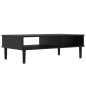 vidaXL Mesa de centro SENJA aspecto ratán madera negro 100x55x33 cm