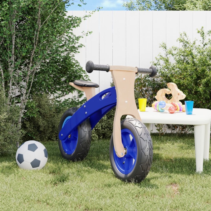 vidaXL Bicicleta sin pedales para niños con neumáticos de aire azul vidaXL Bicicleta sin pedales para niños con neumáticos de aire azul