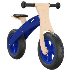 vidaXL Bicicleta sin pedales para niños con neumáticos de aire azul