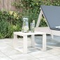vidaXL Mesa auxiliar de jardín madera maciza pino blanco 40x38x28,5 cm