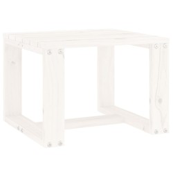 vidaXL Mesa auxiliar de jardín madera maciza pino blanco 40x38x28,5 cm