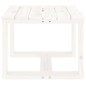 vidaXL Mesa auxiliar de jardín madera maciza pino blanco 40x38x28,5 cm