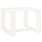 vidaXL Mesa auxiliar de jardín madera maciza pino blanco 40x38x28,5 cm