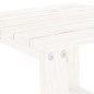 vidaXL Mesa auxiliar de jardín madera maciza pino blanco 40x38x28,5 cm