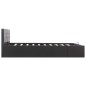 vidaXL Cama canapé hidráulica de cuero sintético negro 160x200 cm