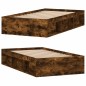 vidaXL Estructura de cama roble ahumado 90x200 cm vidaXL Estructura de cama roble ahumado 90x200 cm