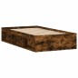 vidaXL Estructura de cama roble ahumado 90x200 cm vidaXL Estructura de cama roble ahumado 90x200 cm