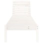 vidaXL Tumbonas 2 unidades madera maciza de pino blanco 199,5x60x74 cm vidaXL Tumbonas 2 unidades madera maciza de pino blanco 199,5x60x74 cm