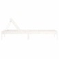 vidaXL Tumbonas 2 unidades madera maciza de pino blanco 199,5x60x74 cm vidaXL Tumbonas 2 unidades madera maciza de pino blanco 199,5x60x74 cm