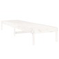 vidaXL Tumbonas 2 unidades madera maciza de pino blanco 199,5x60x74 cm vidaXL Tumbonas 2 unidades madera maciza de pino blanco 199,5x60x74 cm