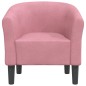 vidaXL Sillón de terciopelo rosa vidaXL Sillón de terciopelo rosa