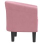 vidaXL Sillón de terciopelo rosa vidaXL Sillón de terciopelo rosa
