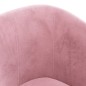 vidaXL Sillón de terciopelo rosa vidaXL Sillón de terciopelo rosa