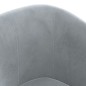 vidaXL Sillón con taburete terciopelo gris oscuro vidaXL Sillón con taburete terciopelo gris oscuro