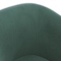 vidaXL Sillón con taburete terciopelo verde oscuro vidaXL Sillón con taburete terciopelo verde oscuro