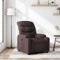 vidaXL Sillón reclinable de tela marrón oscuro vidaXL Sillón reclinable de tela marrón oscuro