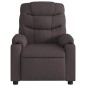 vidaXL Sillón reclinable de tela marrón oscuro vidaXL Sillón reclinable de tela marrón oscuro