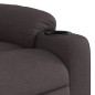 vidaXL Sillón reclinable de tela marrón oscuro vidaXL Sillón reclinable de tela marrón oscuro