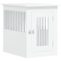 vidaXL Jaula para perros madera de ingeniería blanco 45x62x59 cm vidaXL Jaula para perros madera de ingeniería blanco 45x62x59 cm