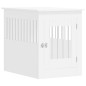 vidaXL Jaula para perros madera de ingeniería blanco 55x80x68 cm vidaXL Jaula para perros madera de ingeniería blanco 55x80x68 cm