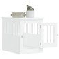 vidaXL Jaula para perros madera de ingeniería blanco 55x80x68 cm vidaXL Jaula para perros madera de ingeniería blanco 55x80x68 cm