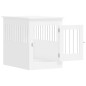 vidaXL Jaula para perros madera de ingeniería blanco 55x80x68 cm vidaXL Jaula para perros madera de ingeniería blanco 55x80x68 cm
