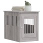 vidaXL Jaula para perros madera de ingeniería gris Sonoma 55x80x68 cm vidaXL Jaula para perros madera de ingeniería gris Sonoma 55x80x68 cm