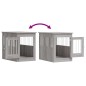 vidaXL Jaula para perros madera de ingeniería gris Sonoma 55x80x68 cm vidaXL Jaula para perros madera de ingeniería gris Sonoma 55x80x68 cm