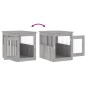 vidaXL Jaula para perros madera de ingeniería gris Sonoma 55x75x65 cm vidaXL Jaula para perros madera de ingeniería gris Sonoma 55x75x65 cm