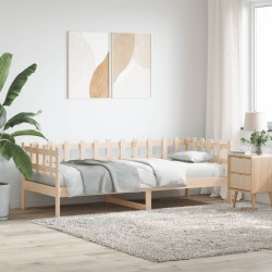 vidaXL Sofá cama madera maciza de pino 90x200 cm